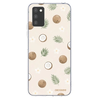 Picasee átlátszó szilikon tok az alábbi mobiltelefonokra Samsung Galaxy A02s A025G - Coconut Breeze