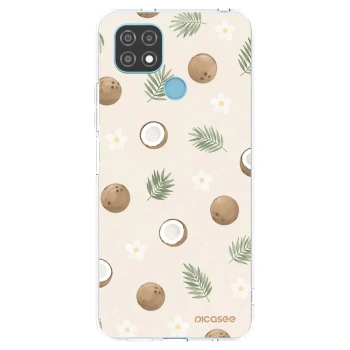 Picasee átlátszó szilikon tok az alábbi mobiltelefonokra Realme C21 - Coconut Breeze