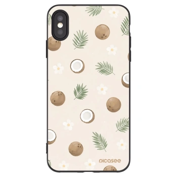 Picasee fekete szilikon tok az alábbi mobiltelefonokra Apple iPhone XS Max - Coconut Breeze