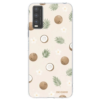 Picasee átlátszó szilikon tok az alábbi mobiltelefonokra Vivo Y20s - Coconut Breeze
