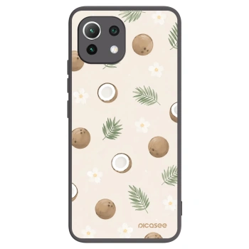 Picasee fekete szilikon tok az alábbi mobiltelefonokra Xiaomi 11 Lite 5G NE - Coconut Breeze
