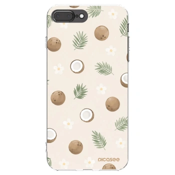 Picasee átlátszó szilikon tok az alábbi mobiltelefonokra Apple iPhone 7 Plus - Coconut Breeze