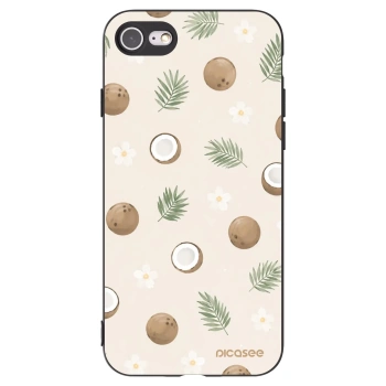 Picasee fekete szilikon tok az alábbi mobiltelefonokra Apple iPhone SE 2022 - Coconut Breeze