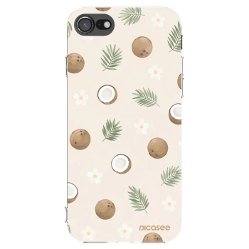 Picasee átlátszó szilikon tok az alábbi mobiltelefonokra Apple iPhone SE 2022 - Coconut Breeze