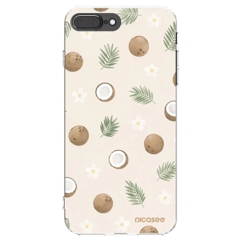 Picasee átlátszó szilikon tok az alábbi mobiltelefonokra Apple iPhone 8 Plus - Coconut Breeze