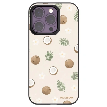 Picasee fekete szilikon tok az alábbi mobiltelefonokra Apple iPhone 14 Pro - Coconut Breeze