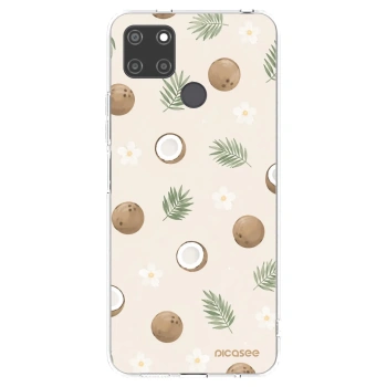 Picasee átlátszó szilikon tok az alábbi mobiltelefonokra Realme C21Y - Coconut Breeze