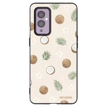 Picasee fekete szilikon tok az alábbi mobiltelefonokra OnePlus 9 - Coconut Breeze