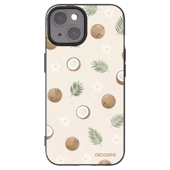 Picasee fekete szilikon tok az alábbi mobiltelefonokra Apple iPhone 15 - Coconut Breeze