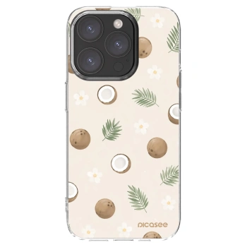 Picasee átlátszó szilikon tok az alábbi mobiltelefonokra Apple iPhone 15 Pro - Coconut Breeze