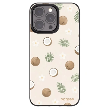 Picasee fekete szilikon tok az alábbi mobiltelefonokra Apple iPhone 15 Pro Max - Coconut Breeze