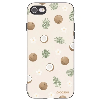 Picasee fekete szilikon tok az alábbi mobiltelefonokra Apple iPhone 7 - Coconut Breeze