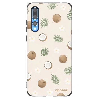 Picasee fekete szilikon tok az alábbi mobiltelefonokra Huawei P20 Pro - Coconut Breeze