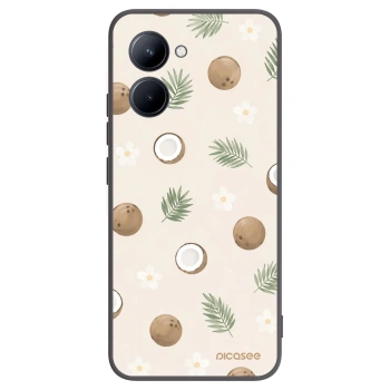 Picasee fekete szilikon tok az alábbi mobiltelefonokra Realme C33 (2023) - Coconut Breeze