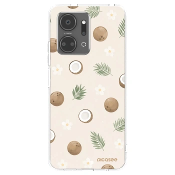Picasee átlátszó szilikon tok az alábbi mobiltelefonokra Honor X7a - Coconut Breeze