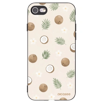 Picasee fekete szilikon tok az alábbi mobiltelefonokra Apple iPhone 8 - Coconut Breeze