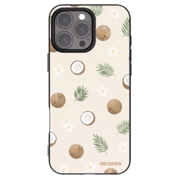 Picasee fekete szilikon tok az alábbi mobiltelefonokra Apple iPhone 16 Pro Max - Coconut Breeze