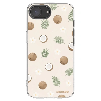 Picasee átlátszó szilikon tok az alábbi mobiltelefonokra Apple iPhone 16e - Coconut Breeze