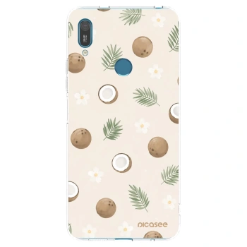 Picasee átlátszó szilikon tok az alábbi mobiltelefonokra Huawei Y7 2019 - Coconut Breeze