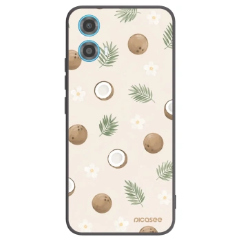 Picasee fekete szilikon tok az alábbi mobiltelefonokra Motorola Moto G34 5G - Coconut Breeze