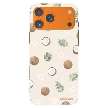 Picasee átlátszó szilikon tok az alábbi mobiltelefonokra Apple iPhone 17 Pro Max - Coconut Breeze