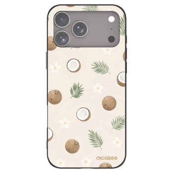 Picasee fekete szilikon tok az alábbi mobiltelefonokra Apple iPhone 17 Pro Max - Coconut Breeze
