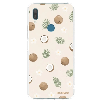 Picasee átlátszó szilikon tok az alábbi mobiltelefonokra Huawei Y6 2019 - Coconut Breeze