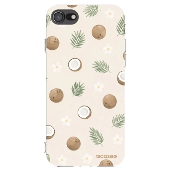 Picasee átlátszó szilikon tok az alábbi mobiltelefonokra Apple iPhone 8 - Coconut Breeze