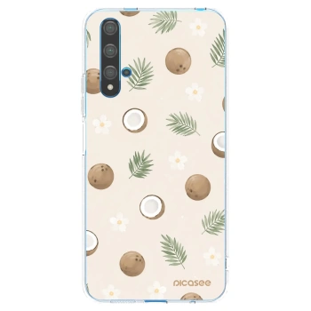 Picasee átlátszó szilikon tok az alábbi mobiltelefonokra Huawei Nova 5T - Coconut Breeze