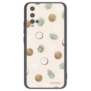 Picasee fekete szilikon tok az alábbi mobiltelefonokra Huawei Nova 5T - Coconut Breeze