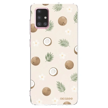 Picasee átlátszó szilikon tok az alábbi mobiltelefonokra Samsung Galaxy A71 A715F - Coconut Breeze