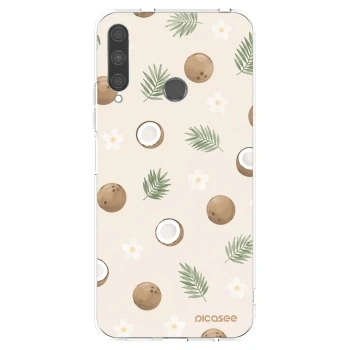 Picasee átlátszó szilikon tok az alábbi mobiltelefonokra Huawei P40 Lite E - Coconut Breeze