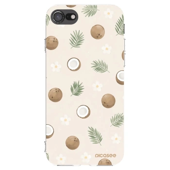 Picasee átlátszó szilikon tok az alábbi mobiltelefonokra Apple iPhone SE 2020 - Coconut Breeze