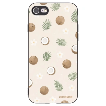 Picasee fekete szilikon tok az alábbi mobiltelefonokra Apple iPhone SE 2020 - Coconut Breeze