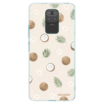 Picasee fekete szilikon tok az alábbi mobiltelefonokra Xiaomi Redmi Note 9 - Coconut Breeze