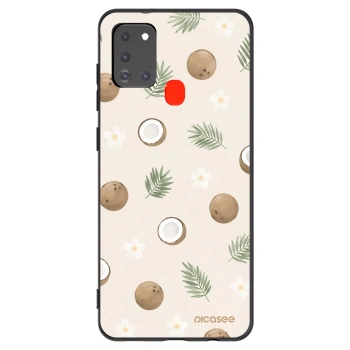 Picasee fekete szilikon tok az alábbi mobiltelefonokra Samsung Galaxy A21s - Coconut Breeze