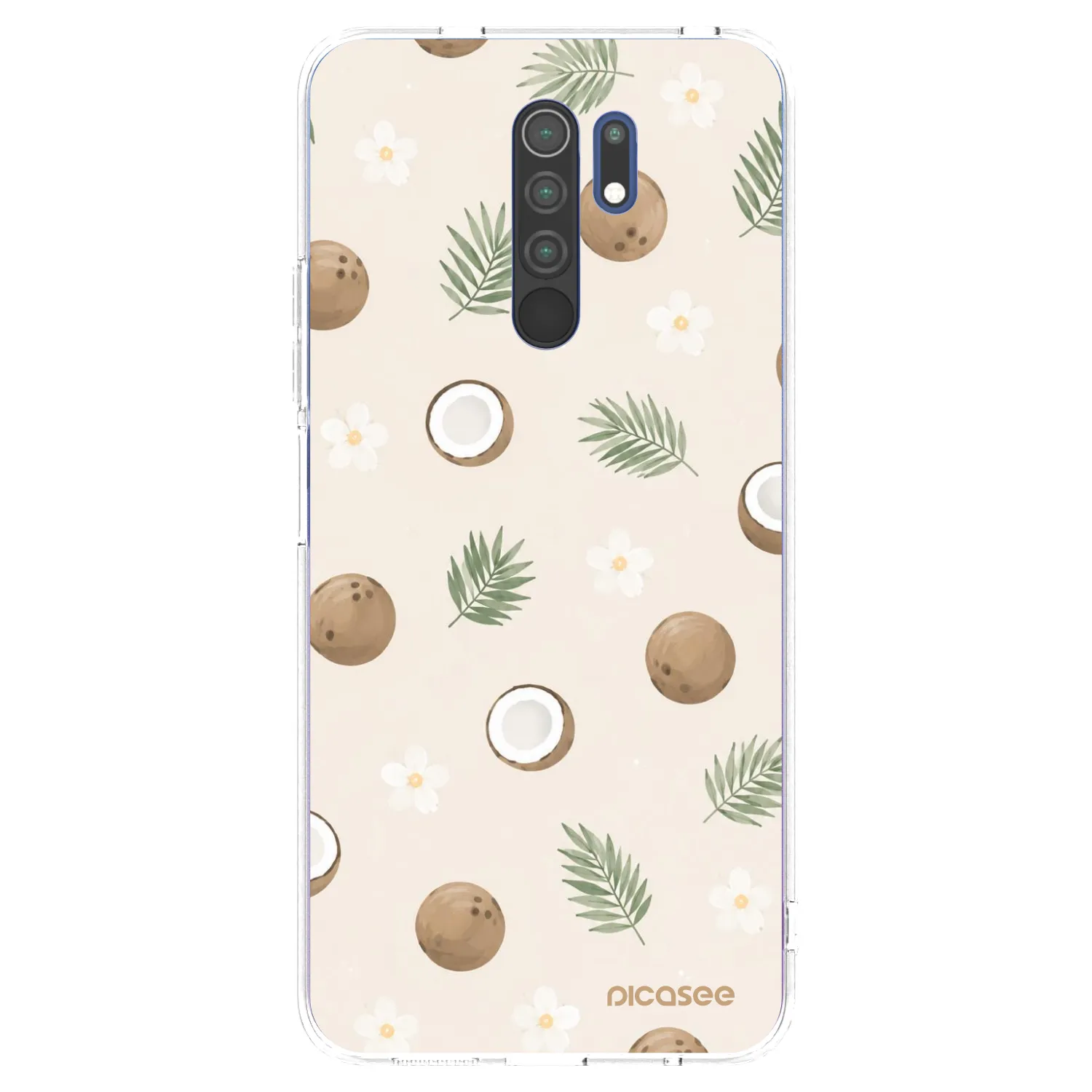 Picasee átlátszó szilikon tok az alábbi mobiltelefonokra Xiaomi Redmi 9 - Coconut Breeze