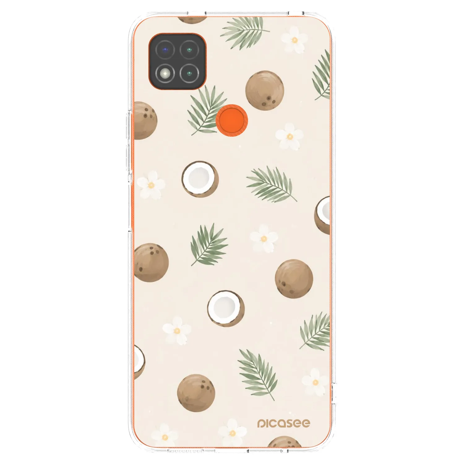 Picasee átlátszó szilikon tok az alábbi mobiltelefonokra Xiaomi Redmi 9C - Coconut Breeze