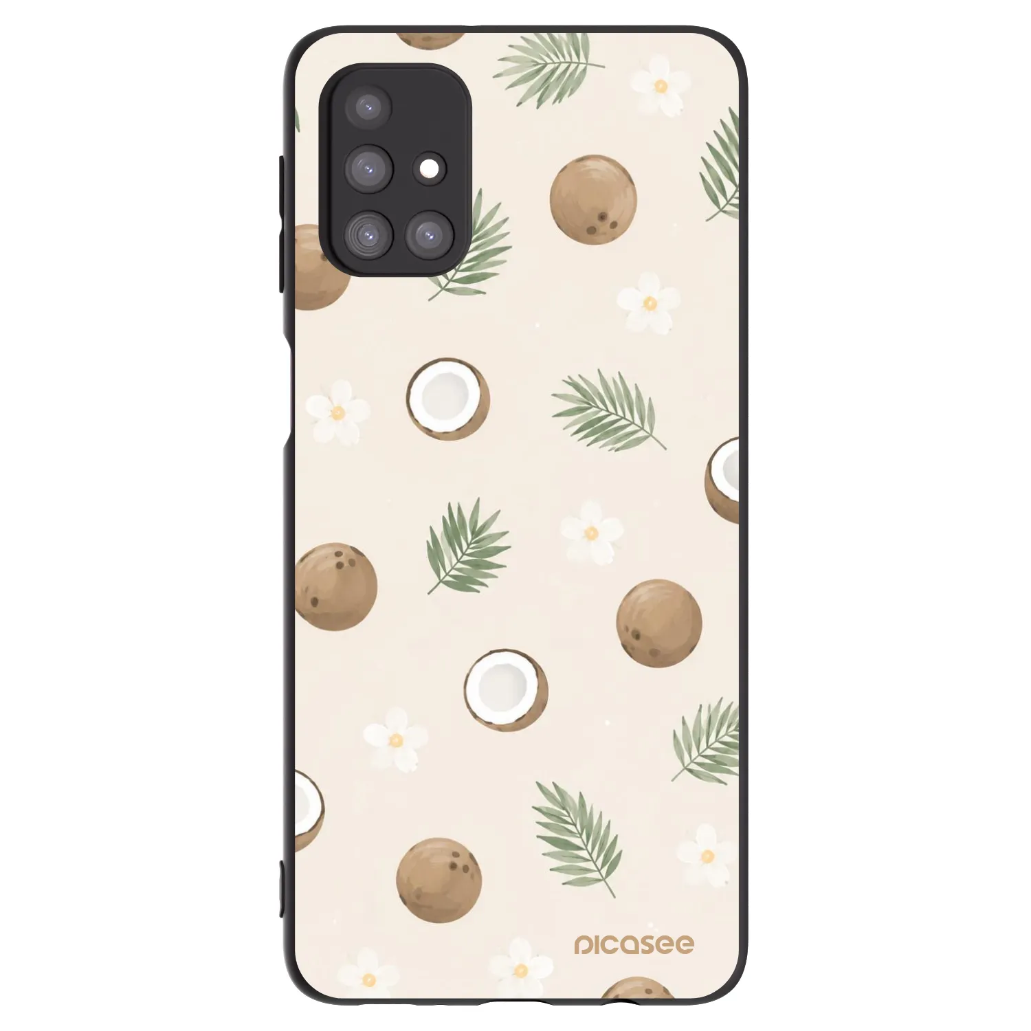 Picasee fekete szilikon tok az alábbi mobiltelefonokra Samsung Galaxy M31s - Coconut Breeze