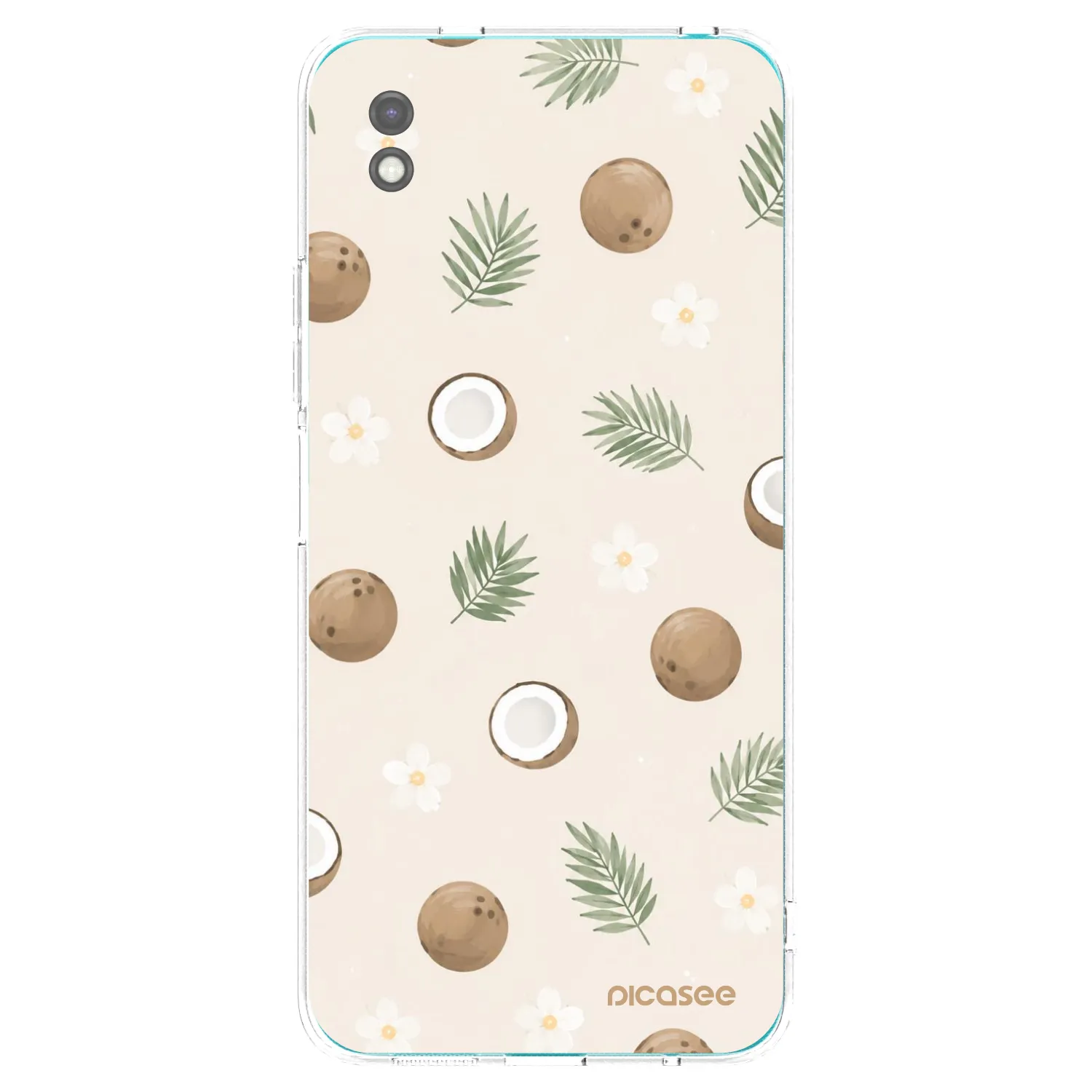 Picasee fekete szilikon tok az alábbi mobiltelefonokra Xiaomi Redmi 9A - Coconut Breeze