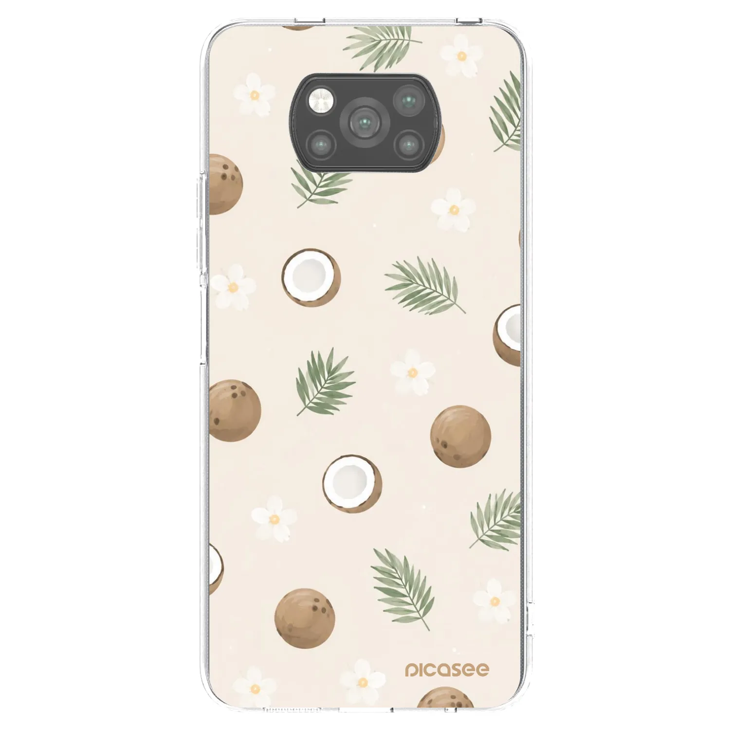 Picasee fekete szilikon tok az alábbi mobiltelefonokra Xiaomi Poco X3 - Coconut Breeze