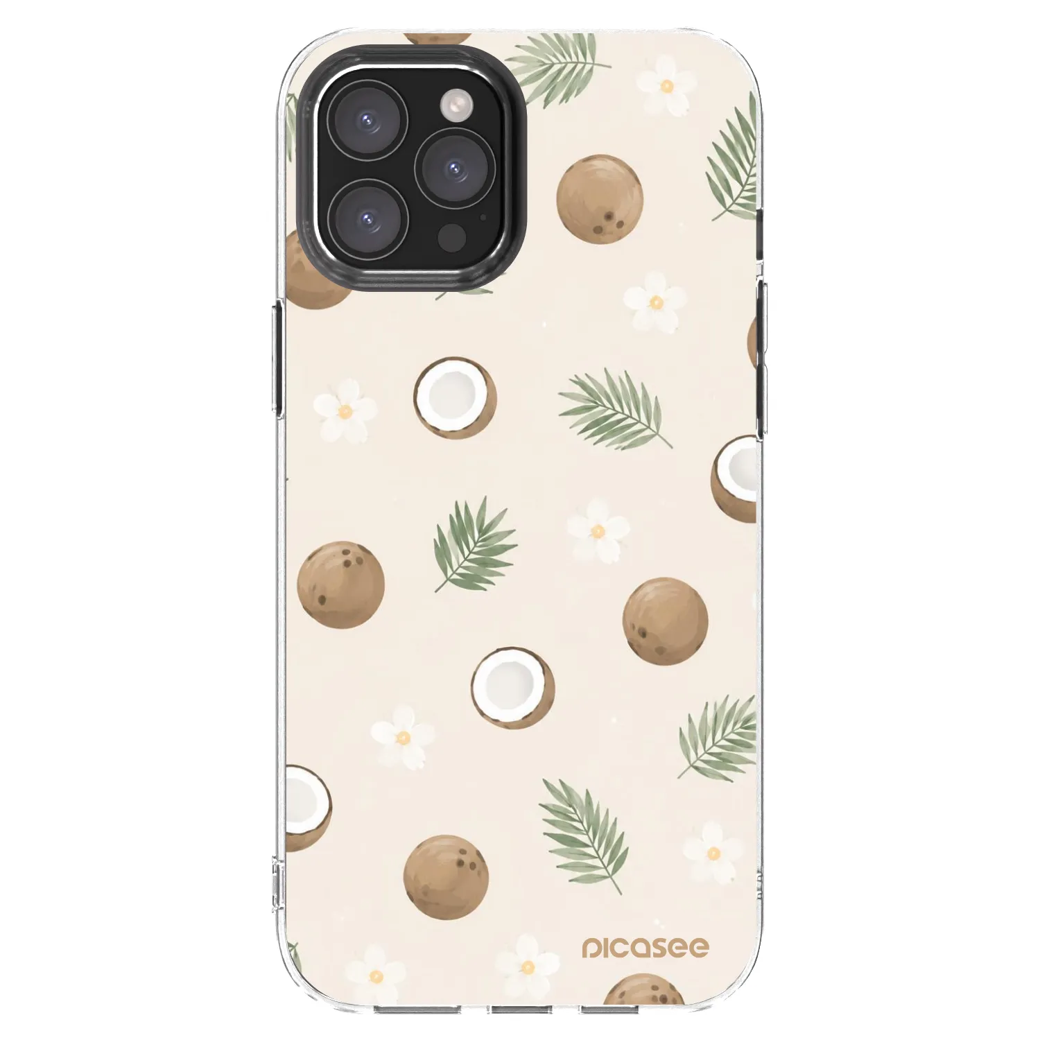 Picasee átlátszó szilikon tok az alábbi mobiltelefonokra Apple iPhone 12 Pro Max - Coconut Breeze