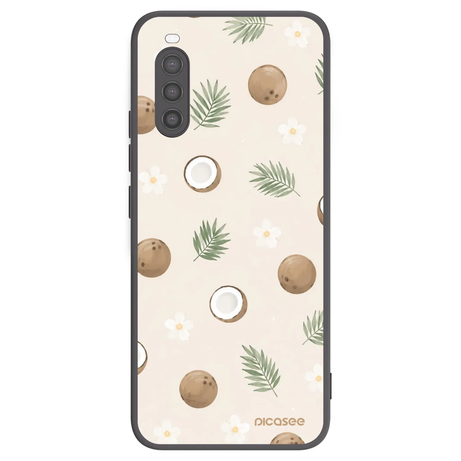 Picasee fekete szilikon tok az alábbi mobiltelefonokra Sony Xperia 10 II - Coconut Breeze