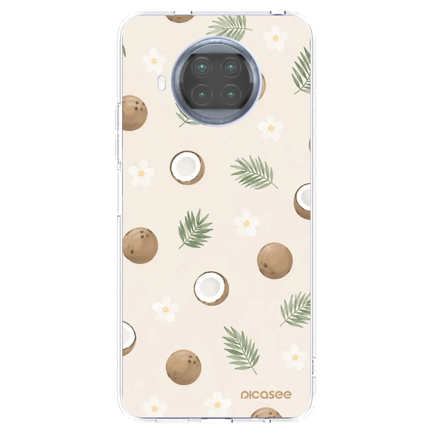 Picasee átlátszó szilikon tok az alábbi mobiltelefonokra Xiaomi Mi 10T Lite - Coconut Breeze