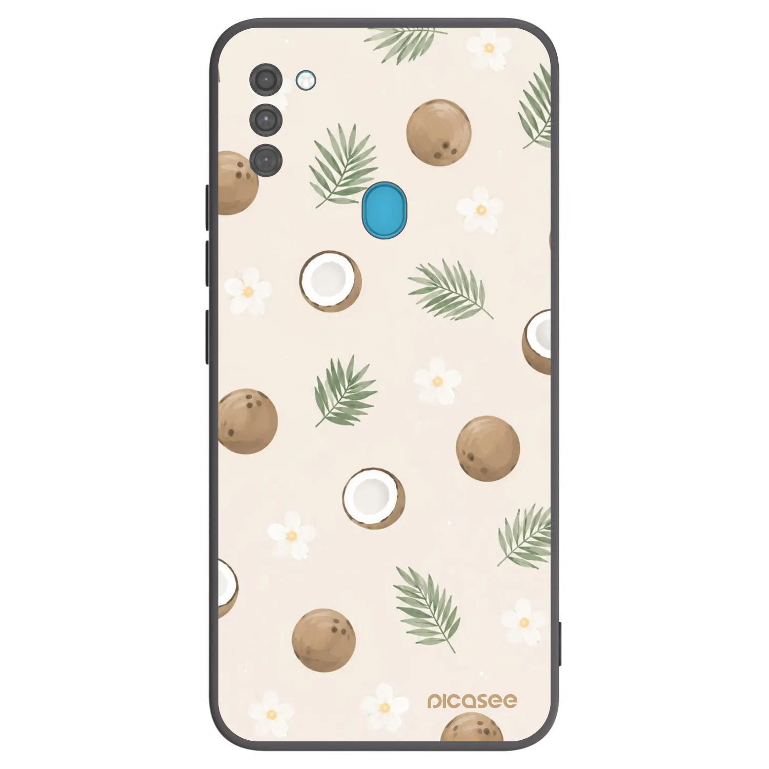 Picasee fekete szilikon tok az alábbi mobiltelefonokra Samsung Galaxy M11 - Coconut Breeze