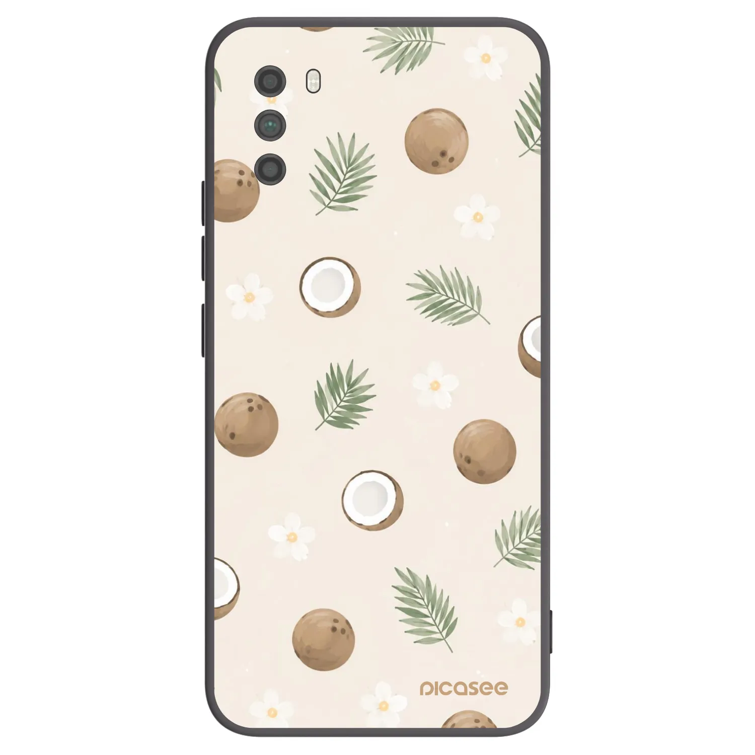 Picasee fekete szilikon tok az alábbi mobiltelefonokra Xiaomi Poco M3 - Coconut Breeze