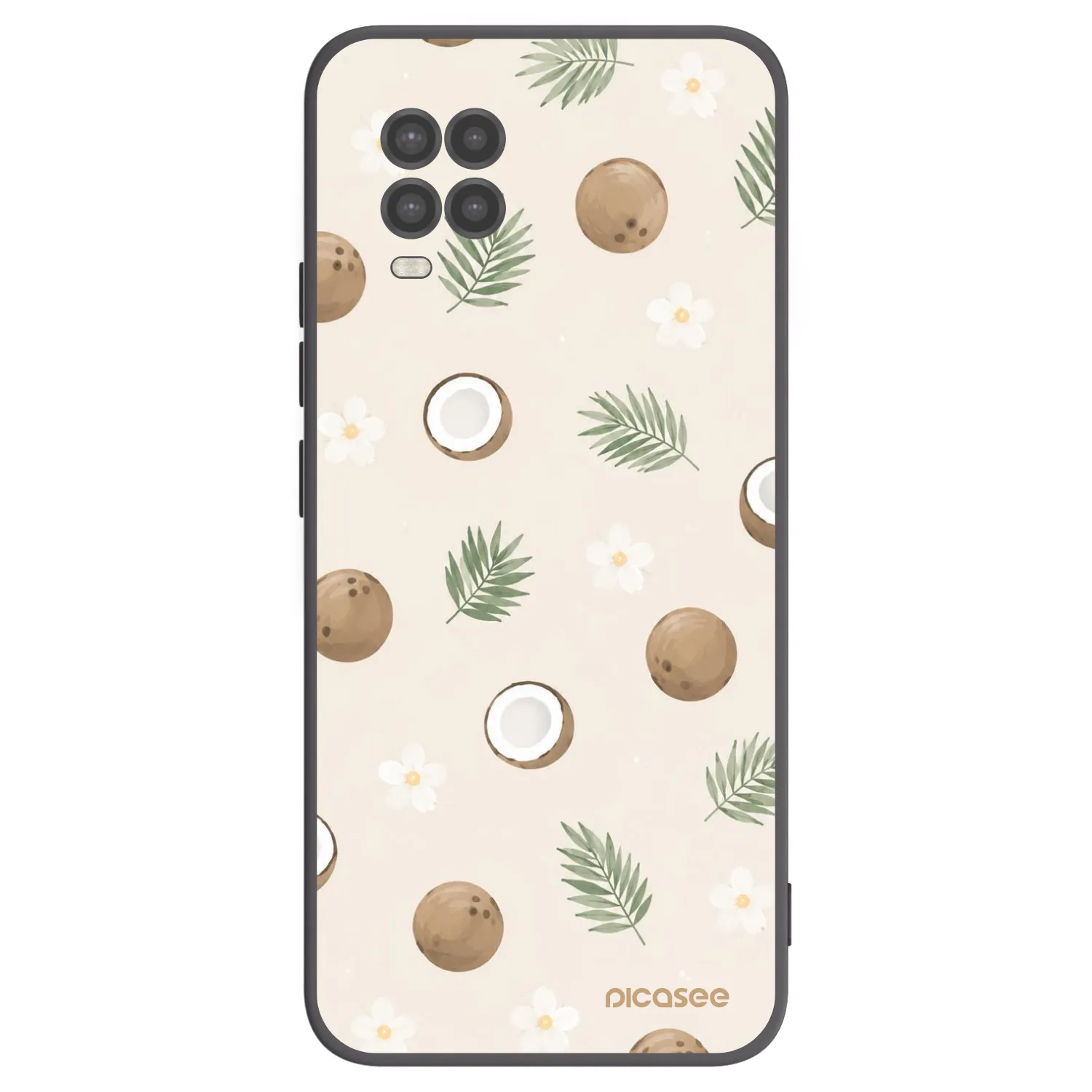 Picasee fekete szilikon tok az alábbi mobiltelefonokra Xiaomi Mi 10 Lite - Coconut Breeze