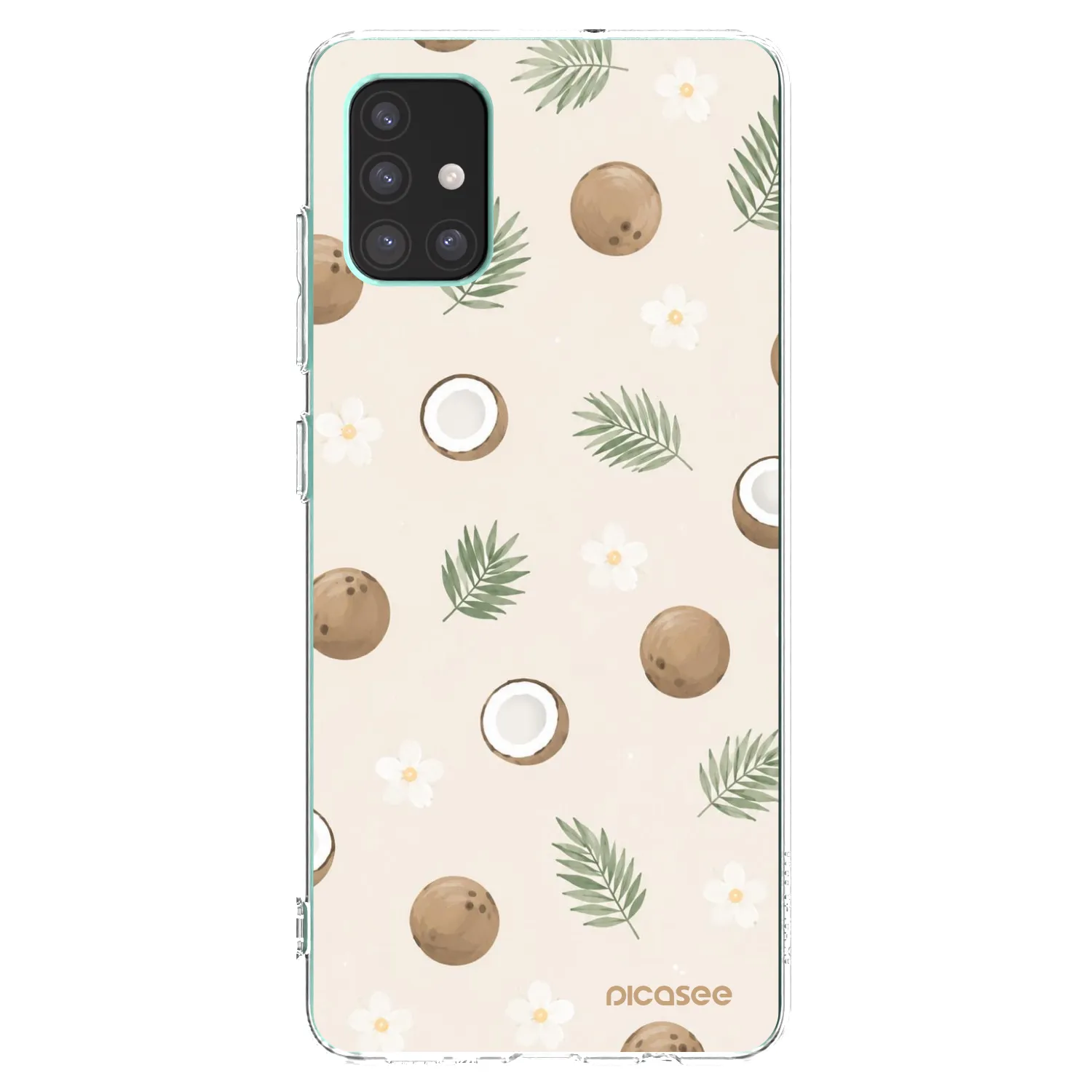 Picasee átlátszó szilikon tok az alábbi mobiltelefonokra Samsung Galaxy M51 M515F - Coconut Breeze