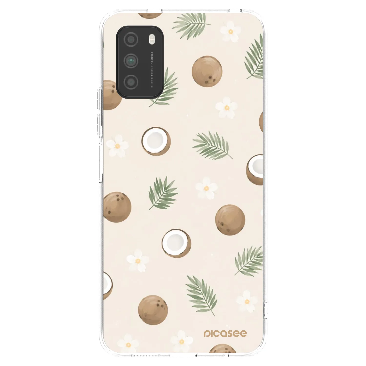 Picasee átlátszó szilikon tok az alábbi mobiltelefonokra Xiaomi Poco M3 - Coconut Breeze