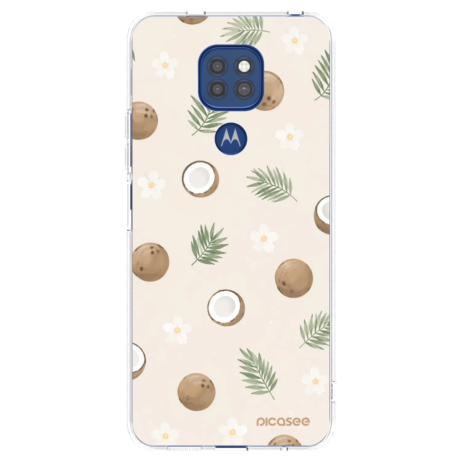 Picasee átlátszó szilikon tok az alábbi mobiltelefonokra Motorola Moto G9 Play - Coconut Breeze
